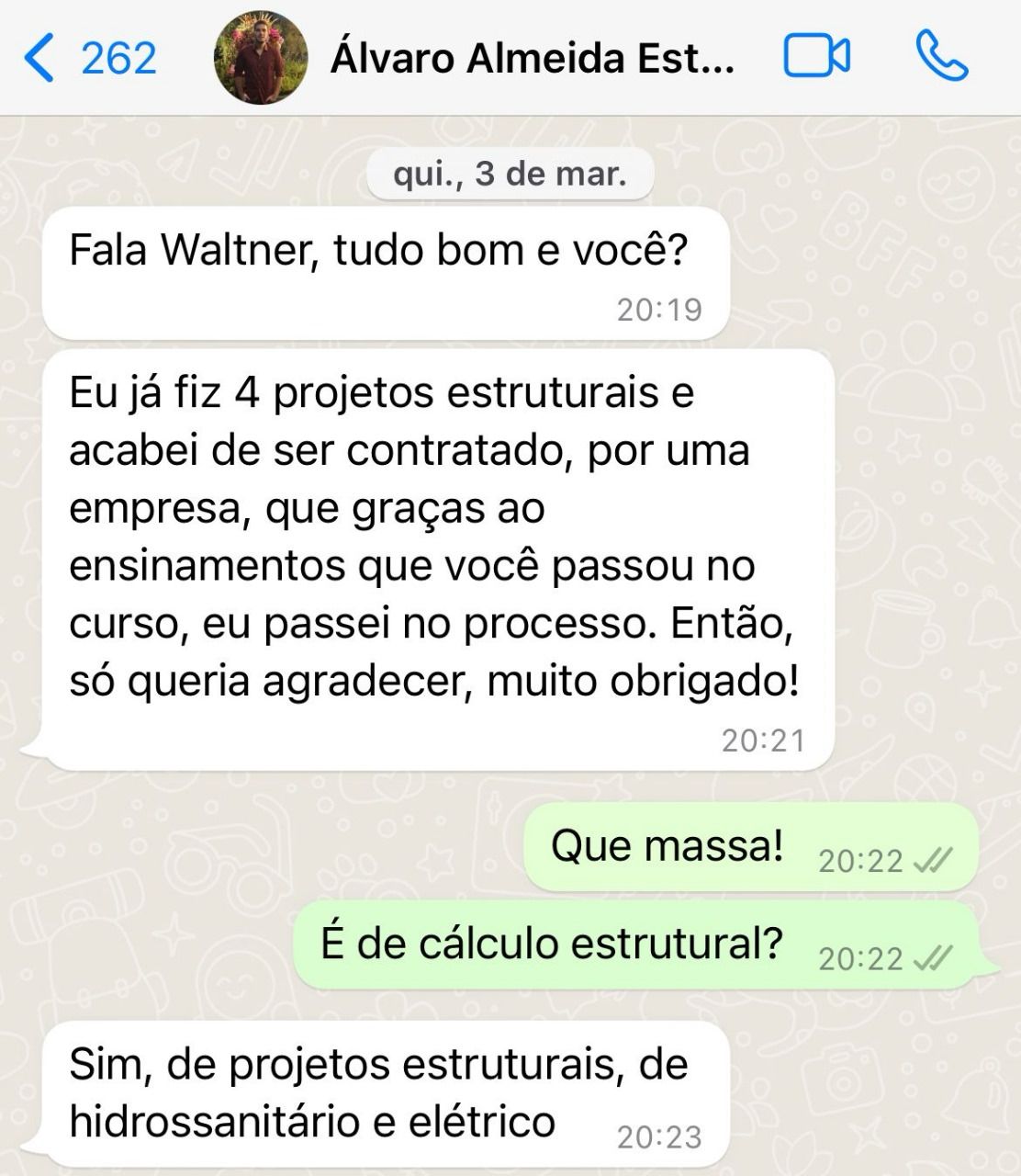 Recém formado consegue emprego de Calculista estrutural após o ENR
